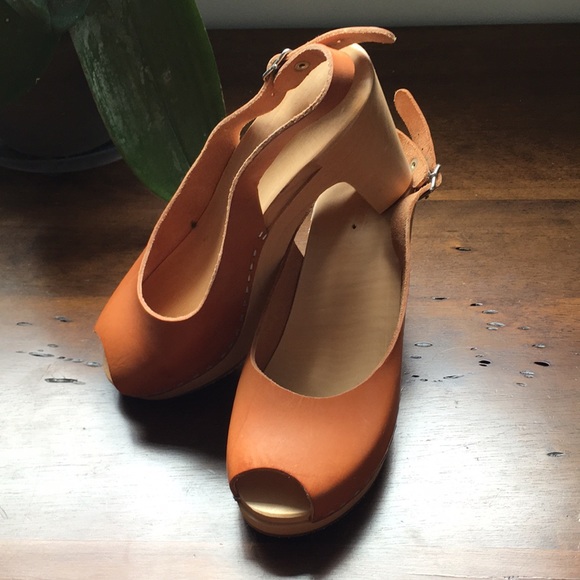 Swedish Hasbeens Shoes - [Swedish hasbeens] NWT cognac